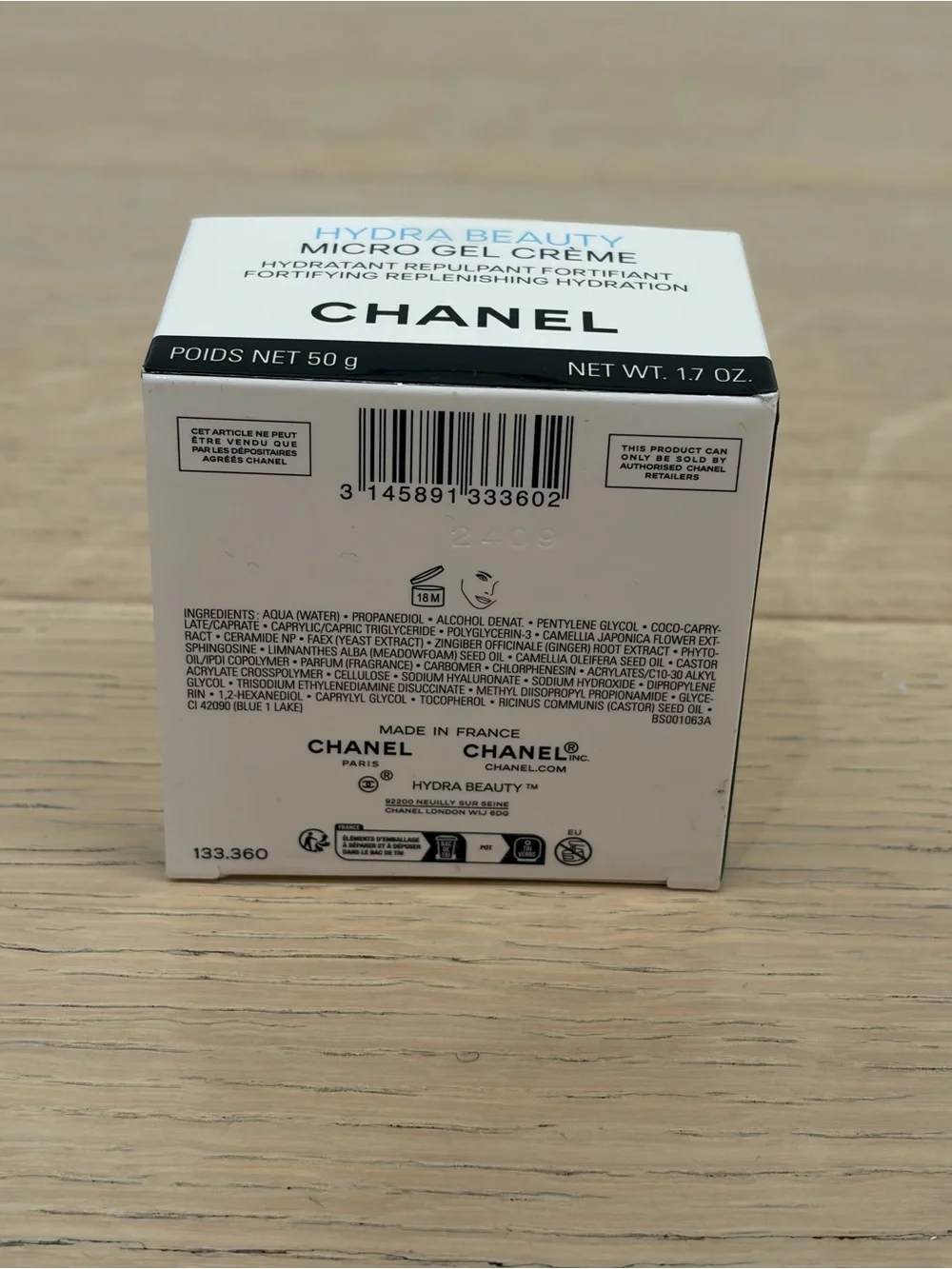 Chanel Hydra Beauty Hydro Micro Gel Crème - Brand New + Sealed!
